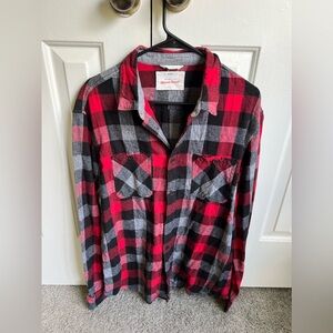 Outdoor Life Red and Black Checkered Shirt